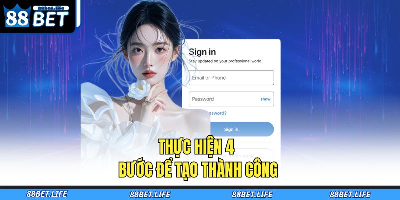Thực hiện 4 bước để tạo thành công
